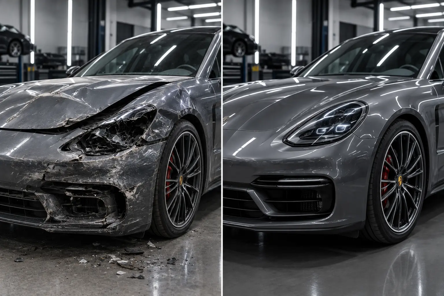 Full car restoration before and after — DentFixes.com